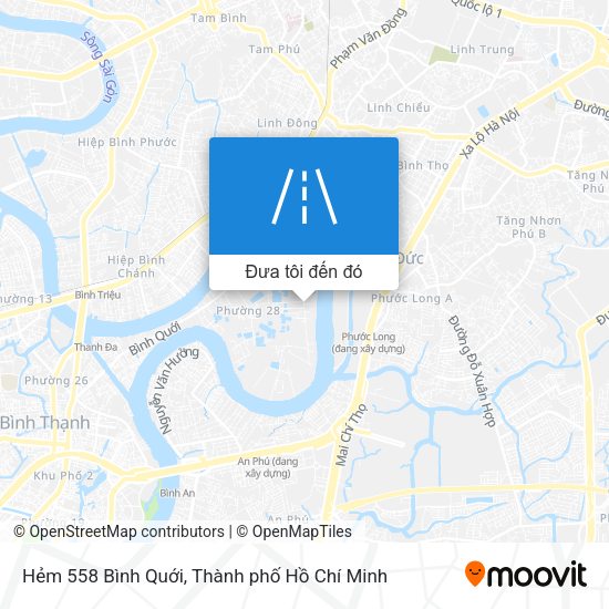 Bản đồ Hẻm 558 Bình Quới