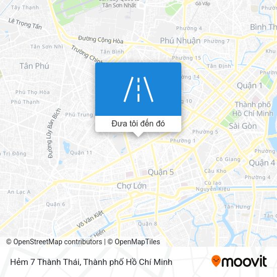 Bản đồ Hẻm 7 Thành Thái