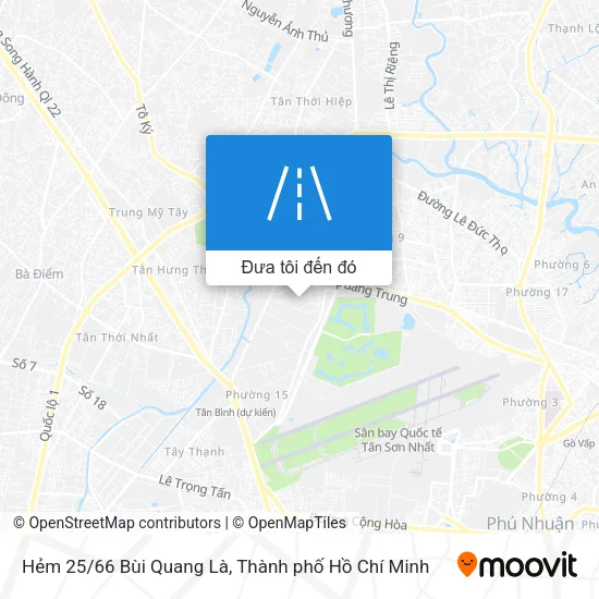 Bản đồ Hẻm 25/66 Bùi Quang Là