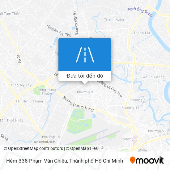 Bản đồ Hẻm 338 Phạm Văn Chiêu