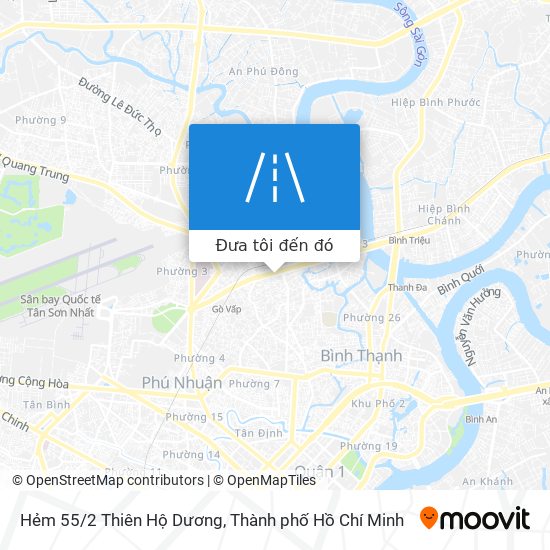 Bản đồ Hẻm 55/2 Thiên Hộ Dương