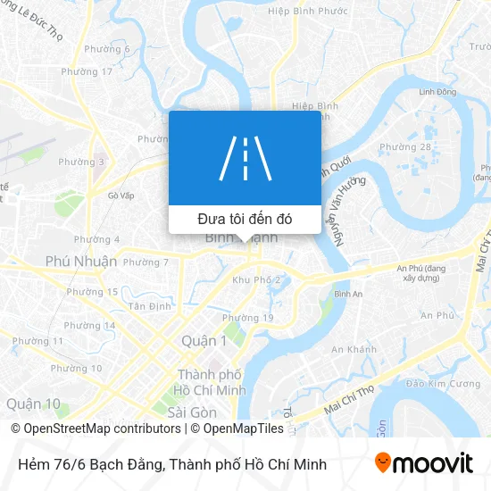 Bản đồ Hẻm 76/6 Bạch Đằng