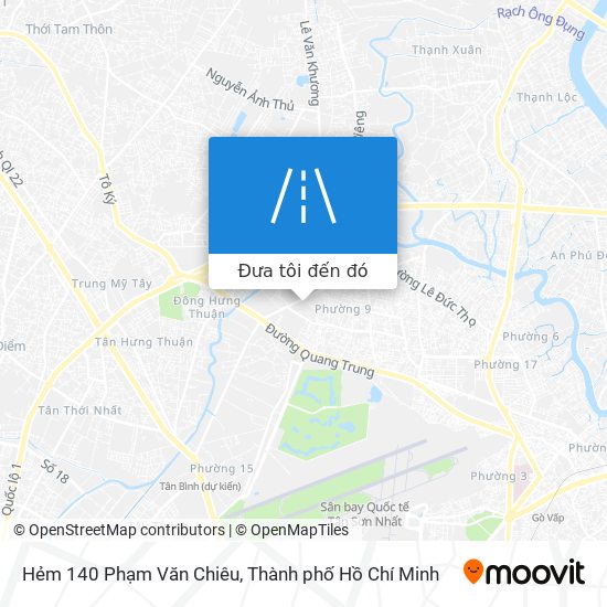 Bản đồ Hẻm 140 Phạm Văn Chiêu