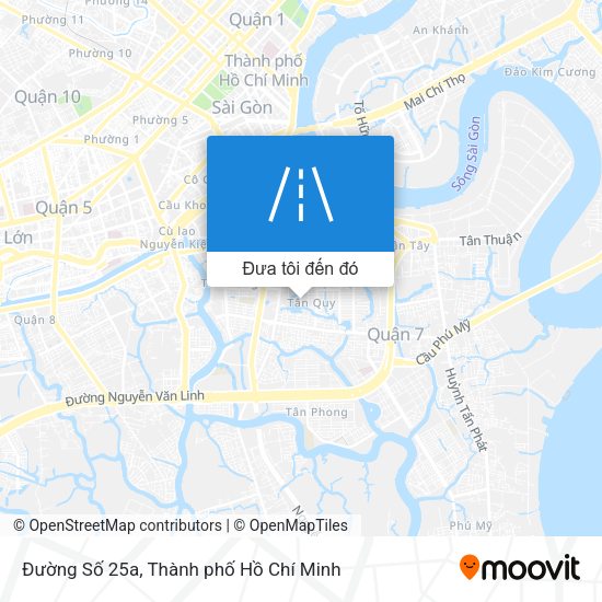 Bản đồ Đường Số 25a