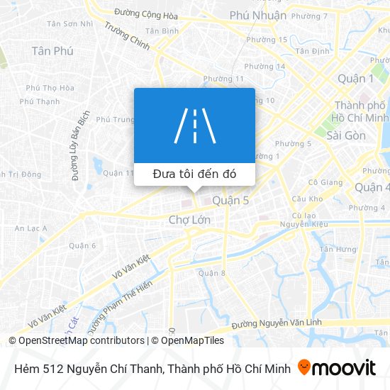 Bản đồ Hẻm 512 Nguyễn Chí Thanh