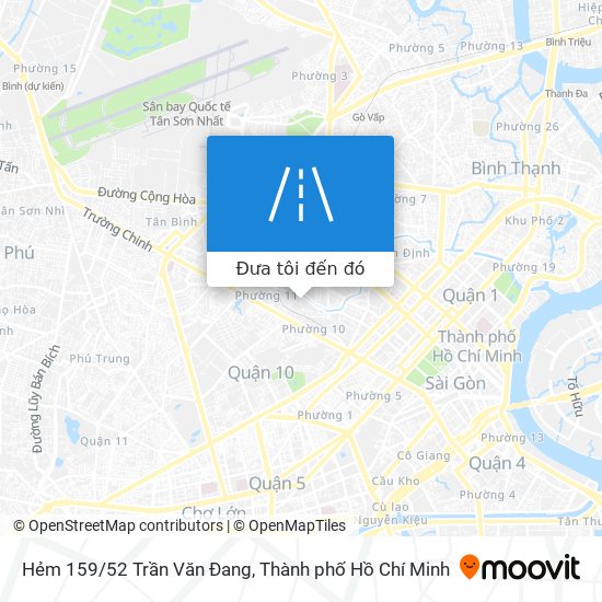 Bản đồ Hẻm 159/52 Trần Văn Đang