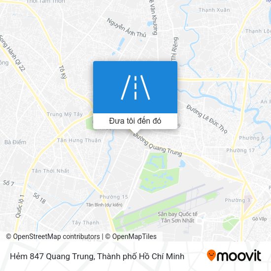Bản đồ Hẻm 847 Quang Trung