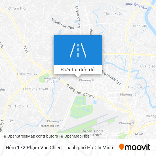 Bản đồ Hẻm 172 Phạm Văn Chiêu