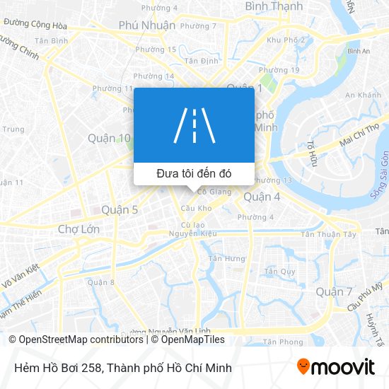 Bản đồ Hẻm Hồ Bơi 258