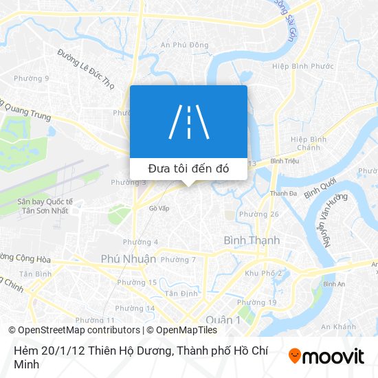 Bản đồ Hẻm 20/1/12 Thiên Hộ Dương