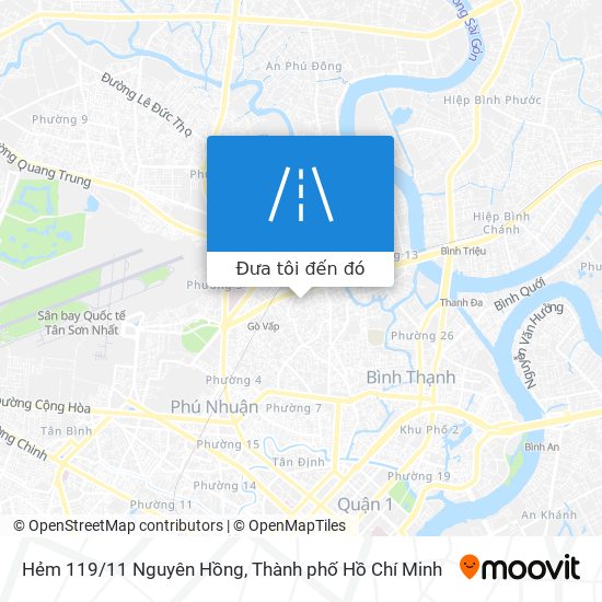 Bản đồ Hẻm 119/11 Nguyên Hồng
