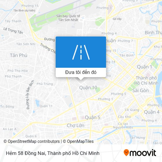 Bản đồ Hẻm 58 Đồng Nai