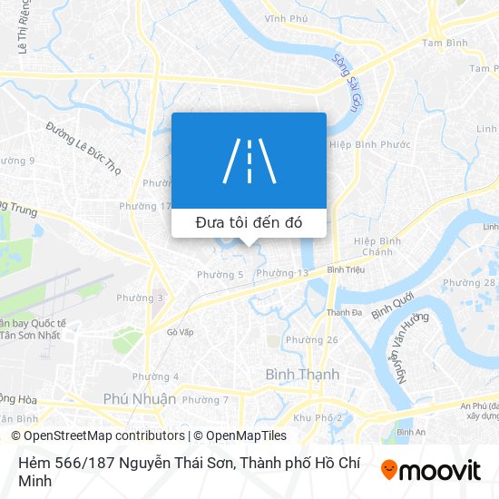 Bản đồ Hẻm 566/187 Nguyễn Thái Sơn