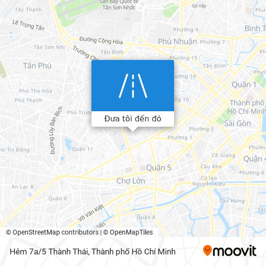 Bản đồ Hẻm 7a/5 Thành Thái