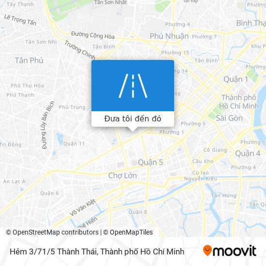 Bản đồ Hẻm 3/71/5 Thành Thái