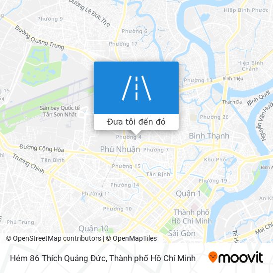 Bản đồ Hẻm 86 Thích Quảng Đức