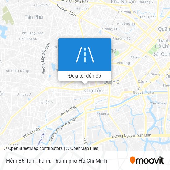 Bản đồ Hẻm 86 Tân Thành