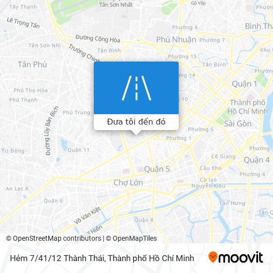 Bản đồ Hẻm 7/41/12 Thành Thái