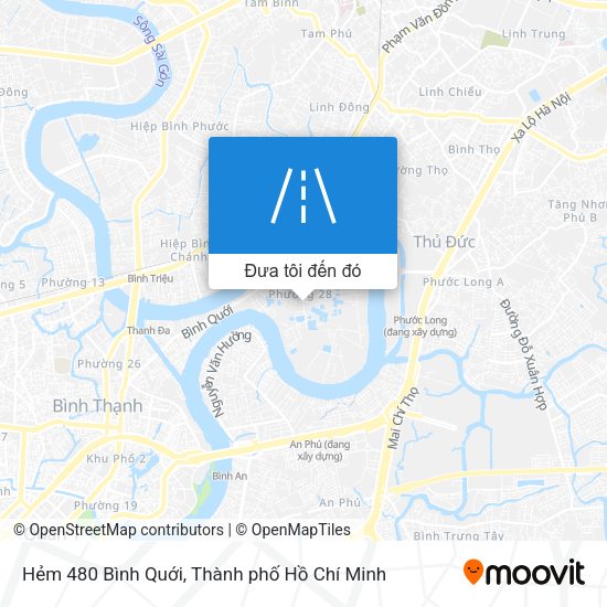 Bản đồ Hẻm 480 Bình Quới