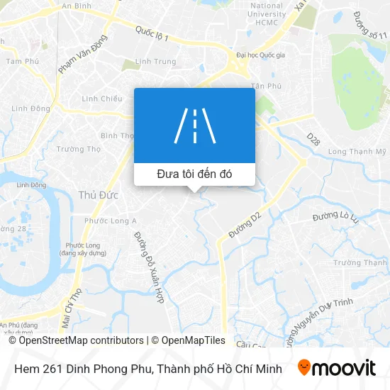 Bản đồ Hem 261 Dinh Phong Phu