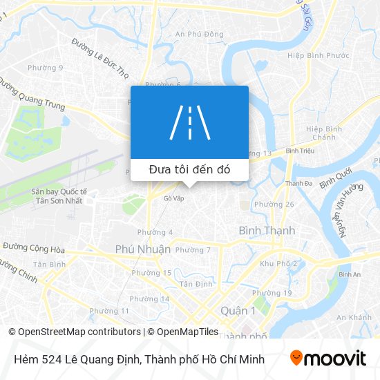 Bản đồ Hẻm 524 Lê Quang Định