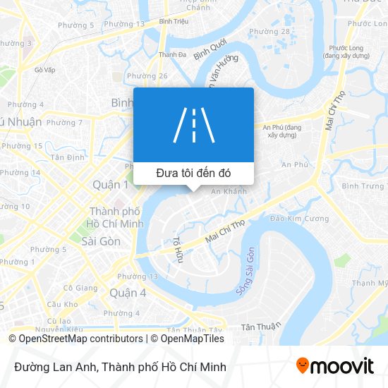 Bản đồ Đường Lan Anh