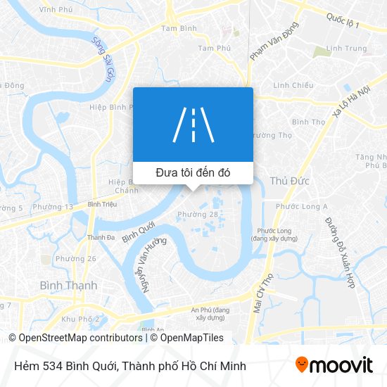 Bản đồ Hẻm 534 Bình Quới