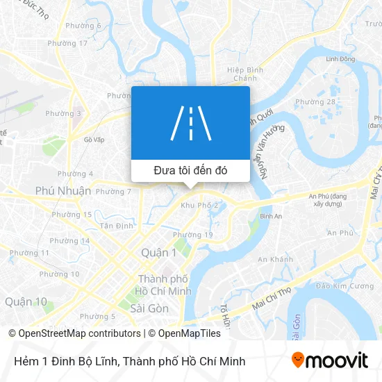 Bản đồ Hẻm 1 Đinh Bộ Lĩnh