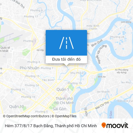 Bản đồ Hẻm 377/8/17 Bạch Đằng