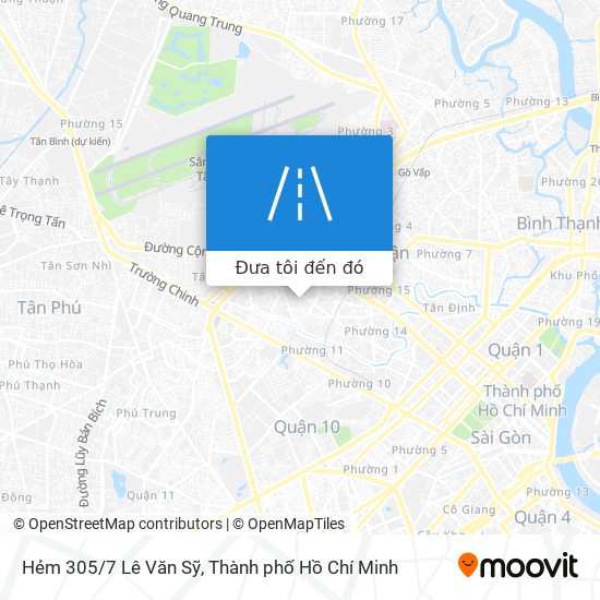 Bản đồ Hẻm 305/7 Lê Văn Sỹ