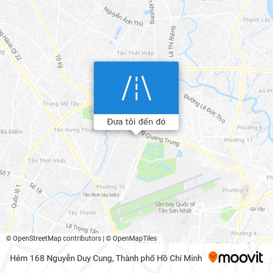 Bản đồ Hẻm 168 Nguyễn Duy Cung