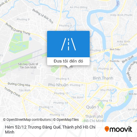 Bản đồ Hẻm 52/12 Trương Đăng Quế