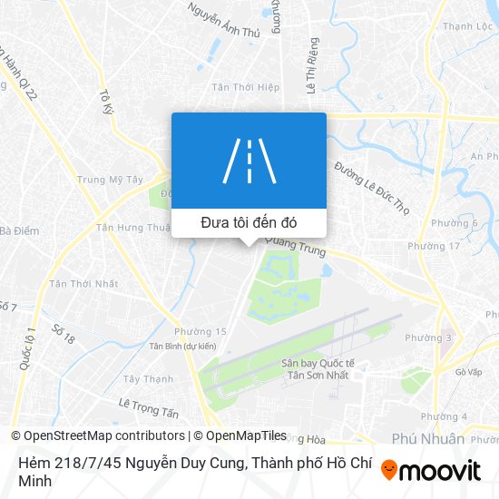 Bản đồ Hẻm 218/7/45 Nguyễn Duy Cung