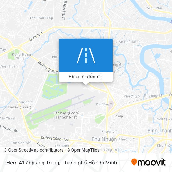 Bản đồ Hẻm 417 Quang Trung