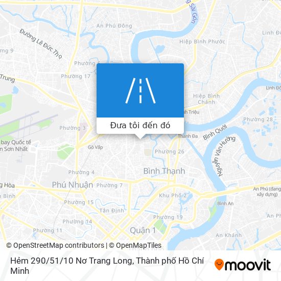 Bản đồ Hẻm 290/51/10 Nơ Trang Long