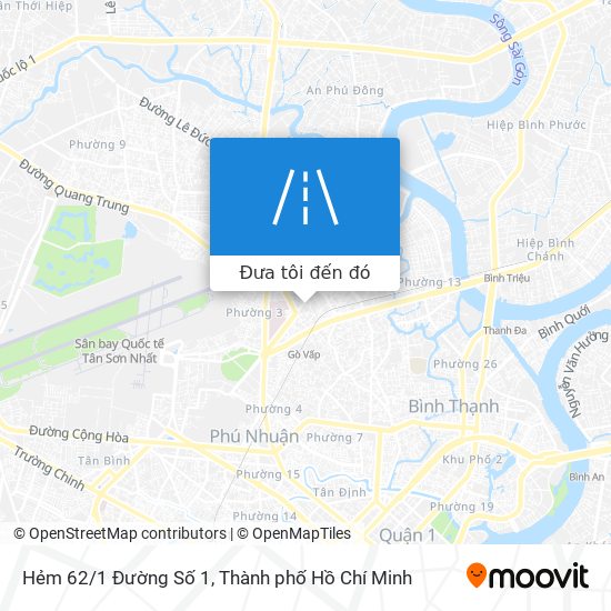 Bản đồ Hẻm 62/1 Đường Số 1