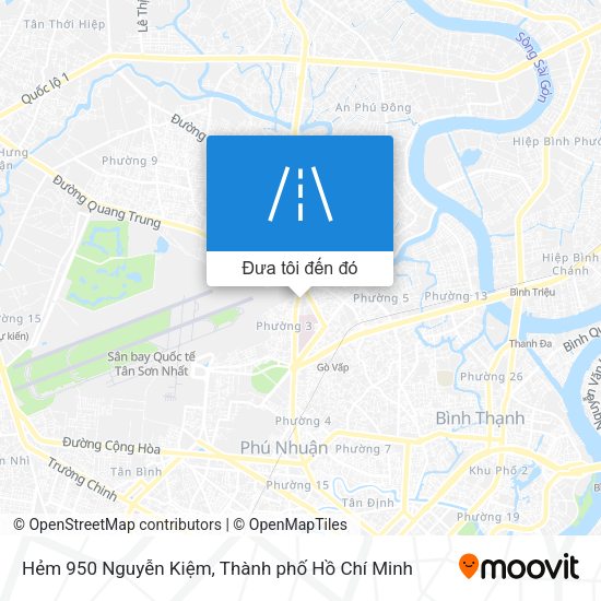 Bản đồ Hẻm 950 Nguyễn Kiệm