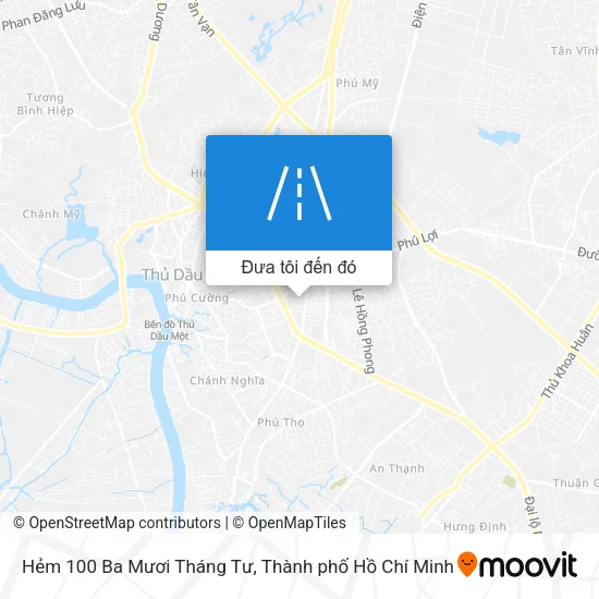 Bản đồ Hẻm 100 Ba Mươi Tháng Tư