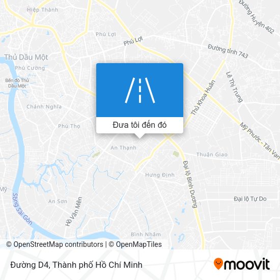 Bản đồ Đường D4