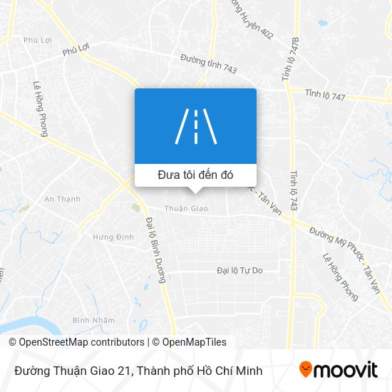 Bản đồ Đường Thuận Giao 21