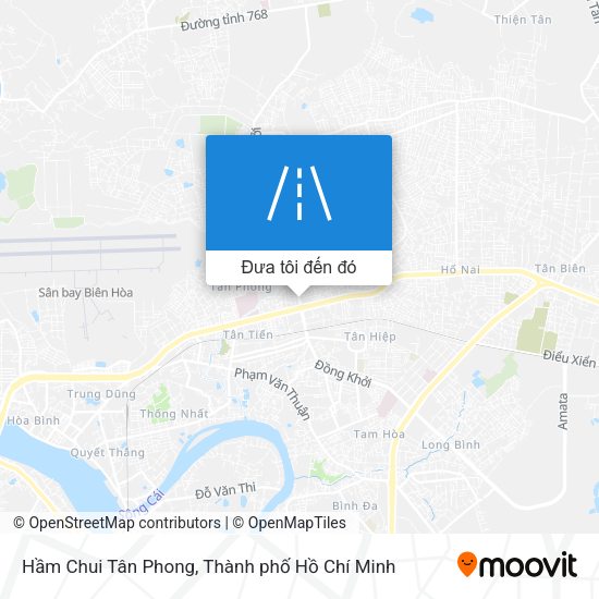 Bản đồ Hầm Chui Tân Phong