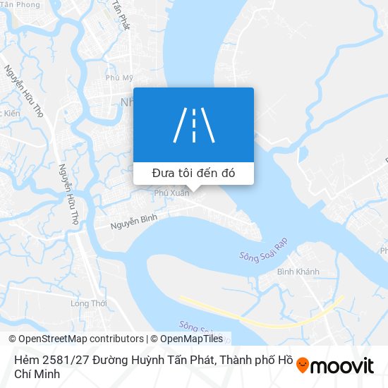 Bản đồ Hẻm 2581 / 27 Đường Huỳnh Tấn Phát