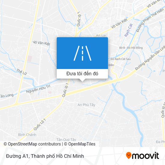 Bản đồ Đường A1