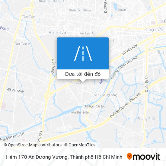 Bản đồ Hẻm 170 An Dương Vương