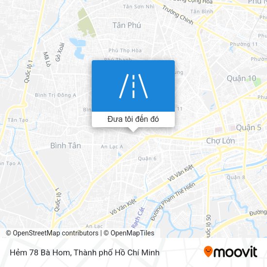 Bản đồ Hẻm 78 Bà Hom