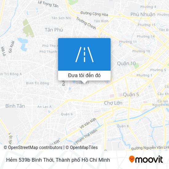 Bản đồ Hẻm 539b Bình Thới