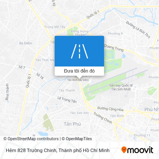 Bản đồ Hẻm 828 Trường Chinh