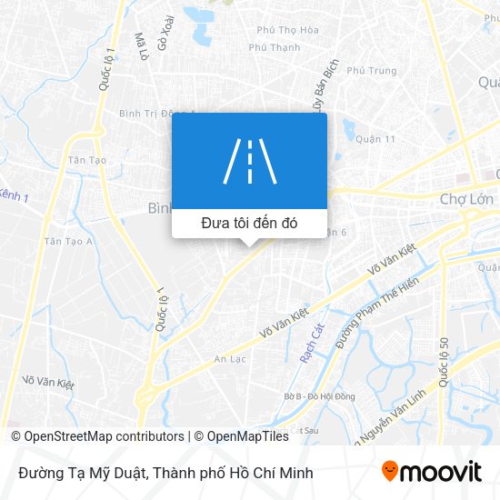 Bản đồ Đường Tạ Mỹ Duật