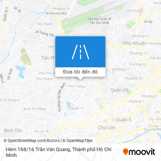 Bản đồ Hẻm 168/16 Trần Văn Quang