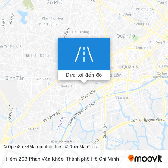 Bản đồ Hẻm 203 Phan Văn Khỏe